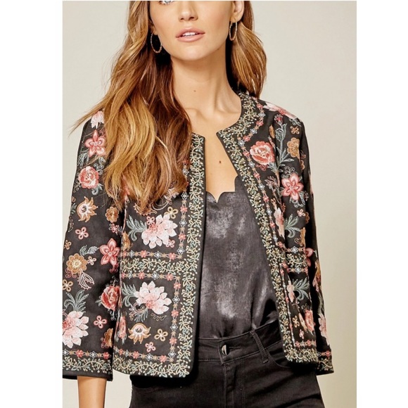25% off Gorgeous Suede Embroidered jacket - Picture 2 of 4